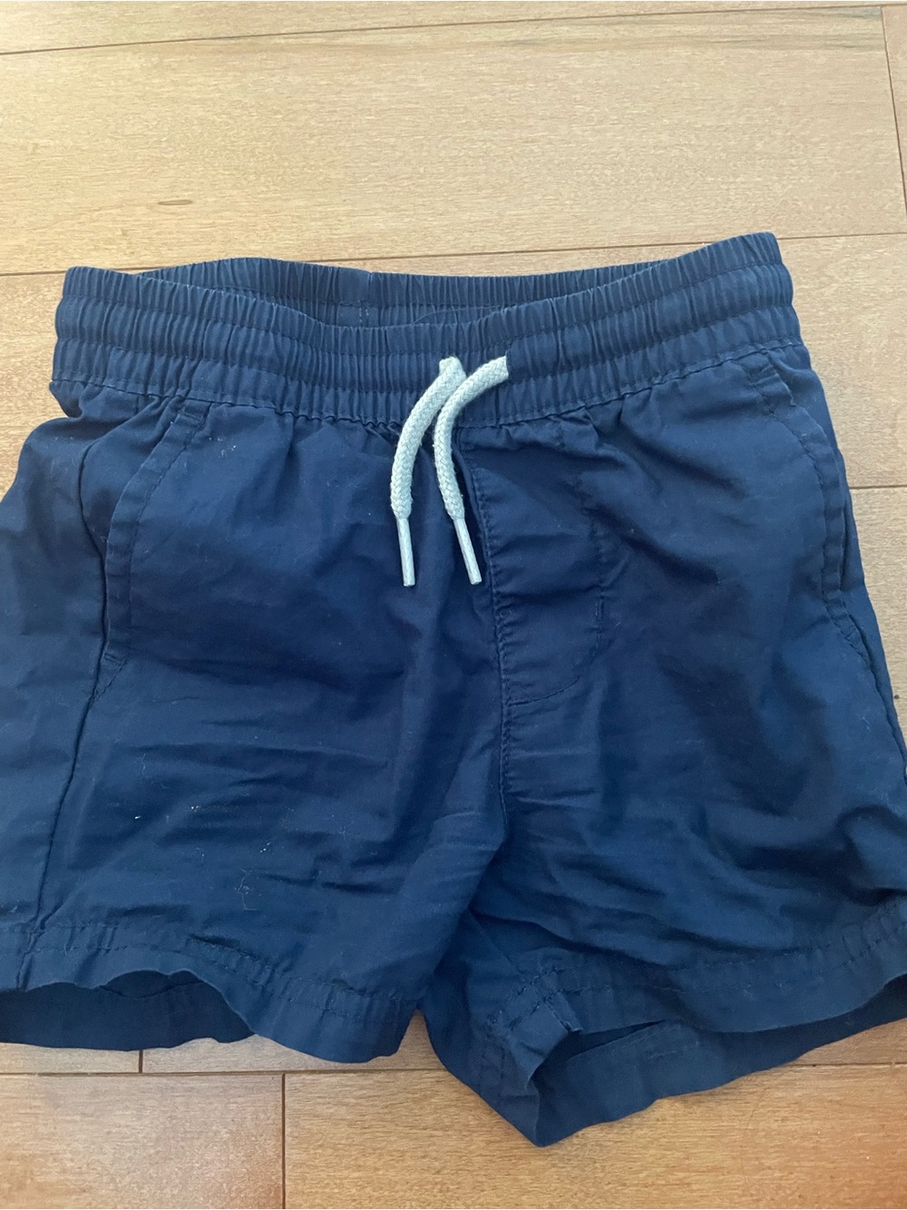 Old Navy Navy Blue Elastic-Waist Kids Shorts with Light Drawstring